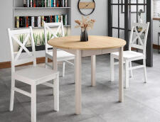 Стол обеденный SIGNAL DANTE дуб кремона/кашемир 102-144/102