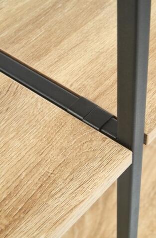 Стеллаж HALMAR REG19 дуб сонома/черный, 90/30/190