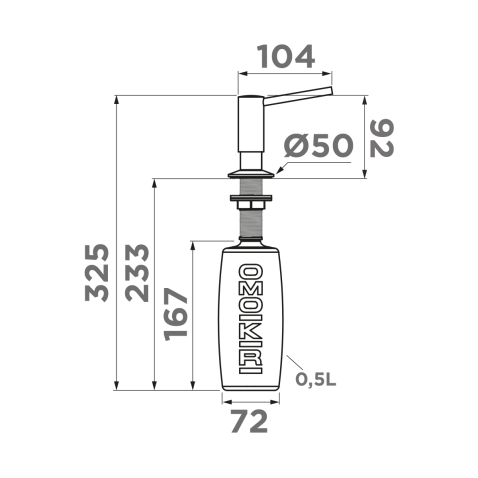 Дозатор Omoikiri OM-02-P ES эспрессо