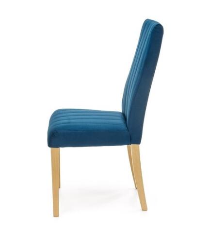 Стул HALMAR DIEGO 3 Monolith 77 синий/дуб медовый
