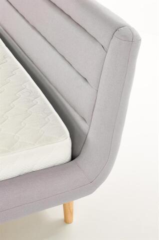 Кровать HALMAR ELANDA светло-серый/натуральный, 140/200