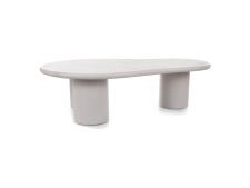 Стол журнальный SIGNAL SELENA светло-серый 130/80/35