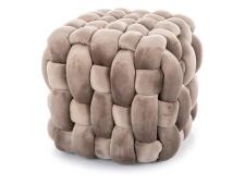 Пуф SIGNAL FARIS Velvet темно-бежевый