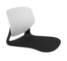 Сидение и спинка Sheffilton SHT-ST59/SB59 черный/белый