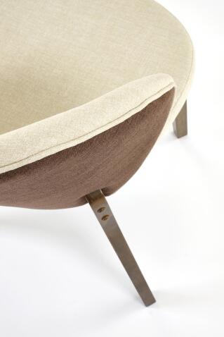 Стул HALMAR K583 бежевый/коричневый/орех