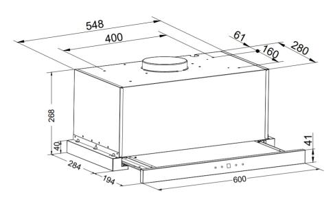 Вытяжка  ZORG TECHNOLOGY TURBO 1260 60 S белая