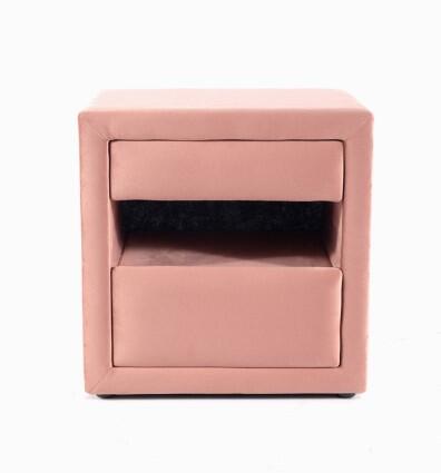 Тумба прикроватная SIGNAL ET-003 Velvet Bluvel 52 античный розовый