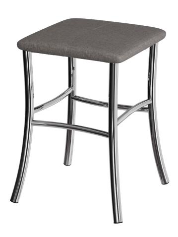 Табурет ВВР Квадрат бурый/хром, рогожка Табурет ВВР Квадрат бурый/хром, рогожка