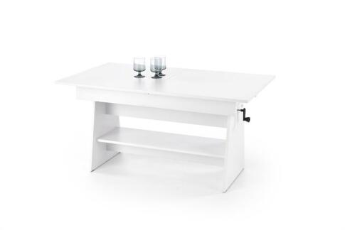 Стол-трансформер HALMAR ERIKA белый 120-160/70