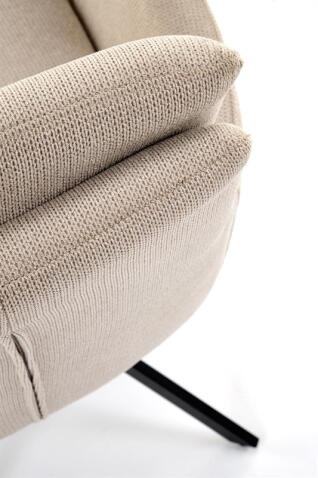 Стул HALMAR K536 бежевый/черный, поворотный