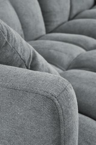 Диван HALMAR ROBERTO раскладной, темно-серый/серый