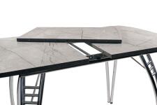 Стол ВВР Раздвижной пластиковый Каспий серый/Паук, 110-150/70