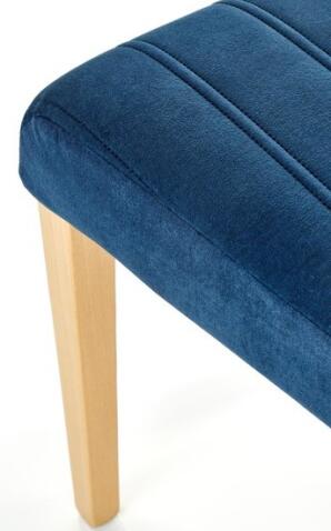 Стул HALMAR DIEGO 3 Monolith 77 синий/дуб медовый