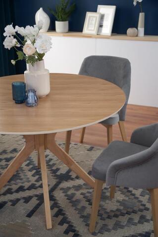 Стол обеденный HALMAR NICOLAS дуб натуральный/дуб натуральный 120