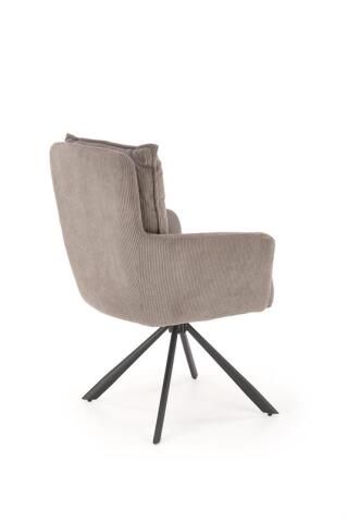 Стул HALMAR K528 серый/черный, поворотный