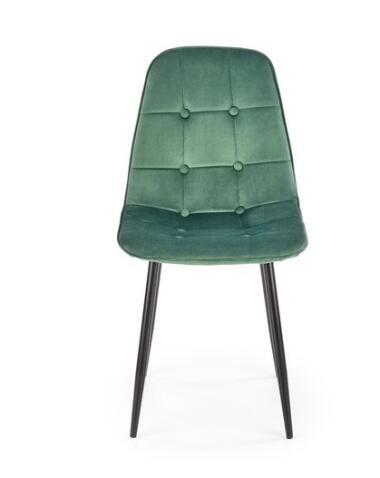 Стул HALMAR K417 темно-зеленый/черный