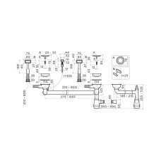 Арматура для двухчашевых моек Omoikiri WK-2 LG-A