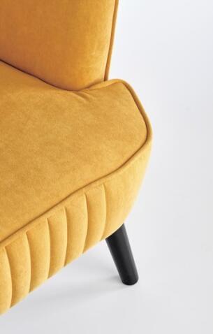 Кресло HALMAR DELGADO горчичный/черный