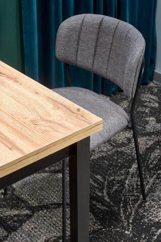 Стол обеденный HALMAR COBALT дуб вотан/черный 120/68