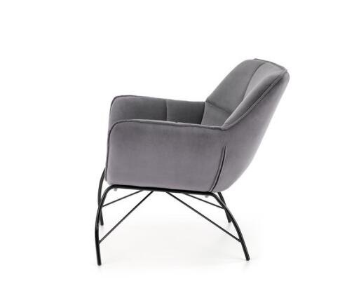 Кресло HALMAR BELTON серый/черный