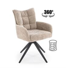 Стул HALMAR K540 бежевый/черный, поворотный