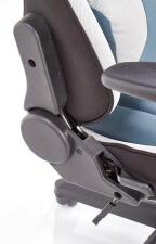 Кресло компьютерное HALMAR CAYMAN светло-серый/бирюзовый