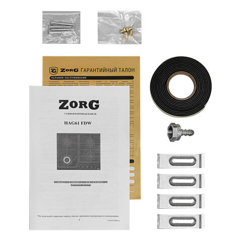 Поверхность газовая ZORG TECHNOLOGY HAG61 FDW black