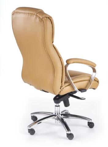 Кресло компьютерное HALMAR FOSTER светло-коричневый/хром