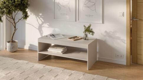 Стол журнальный HALMAR PAXOS LAW-1 кашемир/черный