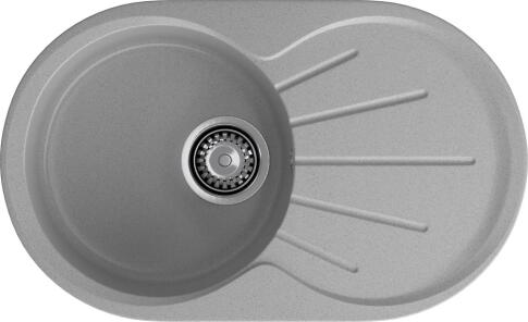 Кухонная мойка GRANFEST RONDO R-750L серый