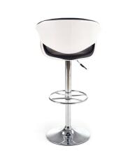 Стул барный HALMAR H46 черно-белый/хром