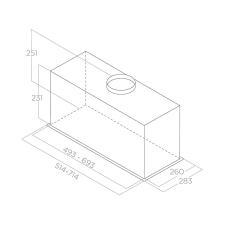 Вытяжка ELICA FOLD BL MAT/A/72