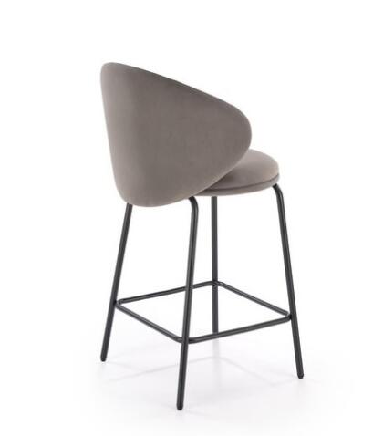 Стул барный HALMAR H121 серый/черный