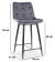 Стул барный SIGNAL CHIC H-2 Velvet Bluvel 14 серый/черный