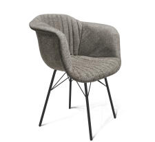 Стул Sheffilton SHT-ST31-C1/S64 пепельный/черный муар