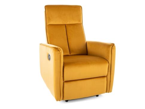 Кресло SIGNAL NIKOS Velvet раскладное, карри