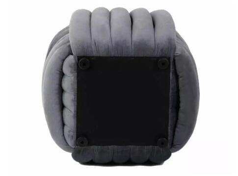 Пуф SIGNAL BRUNI Velvet серый