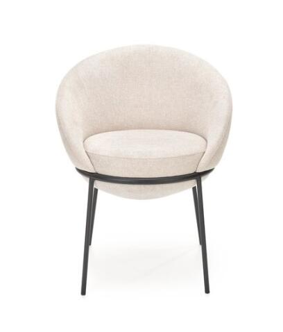 Стул HALMAR K482 бежевый/черный