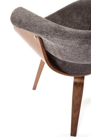 Стул HALMAR K545 серый/орех