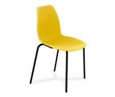 Стул Sheffilton SHT-ST29/S130 артикул СТ-386 желтый/черный муар