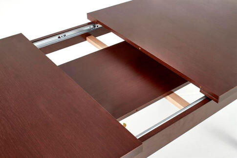 Стол обеденный HALMAR MAURYCY темный орех 118-158/75