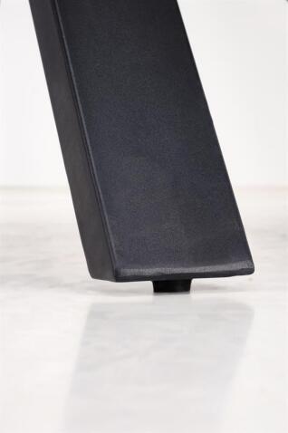 Стол обеденный HALMAR PLATAN белый мрамор/черный 140-180/85