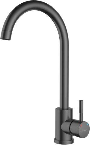 Смеситель для кухни GRANFEST QUARZ Z-5410 PVD графит