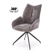 Стул HALMAR K553 серый/черный, поворотный