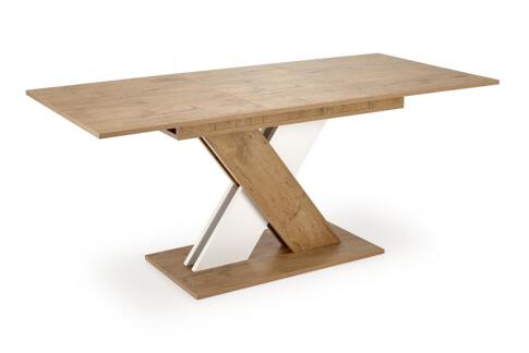 Стол обеденный HALMAR XARELTO дуб ланцелот/белый 130-175/85