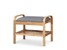 Полка для обуви HALMAR ST-12 натуральный/серый, 60/33/50