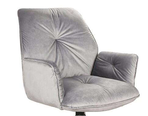 Стул SIGNAL BOOGIE II Velvet Bluvel 14 серый/черный мат