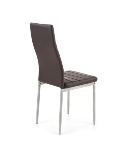 Стул HALMAR K70 темно-коричневый/хром