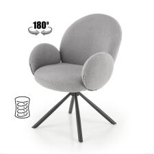 Стул HALMAR K498 серый/черный, поворотный