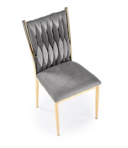 Стул HALMAR K436 серый/золотой